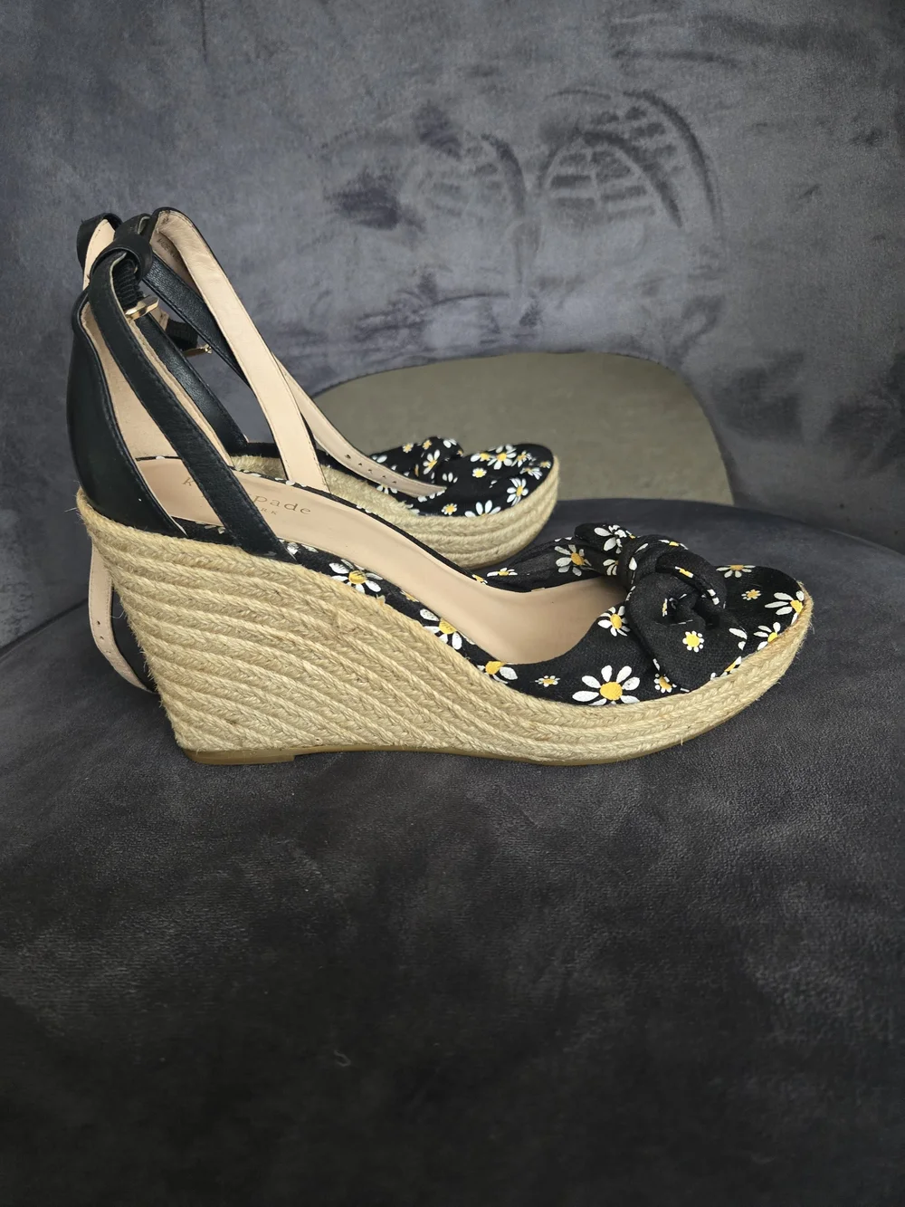 kate spade black espadrille